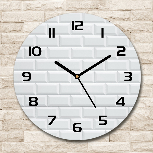 Round wall clock Ceramic wall