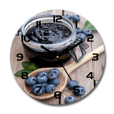 Round wall clock blueberry jam