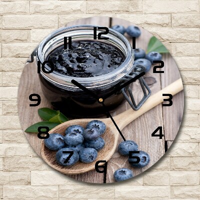 Round wall clock blueberry jam