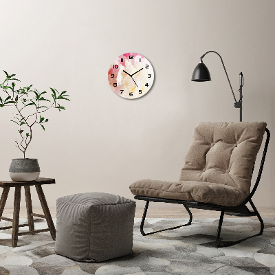 Round wall clock Peony