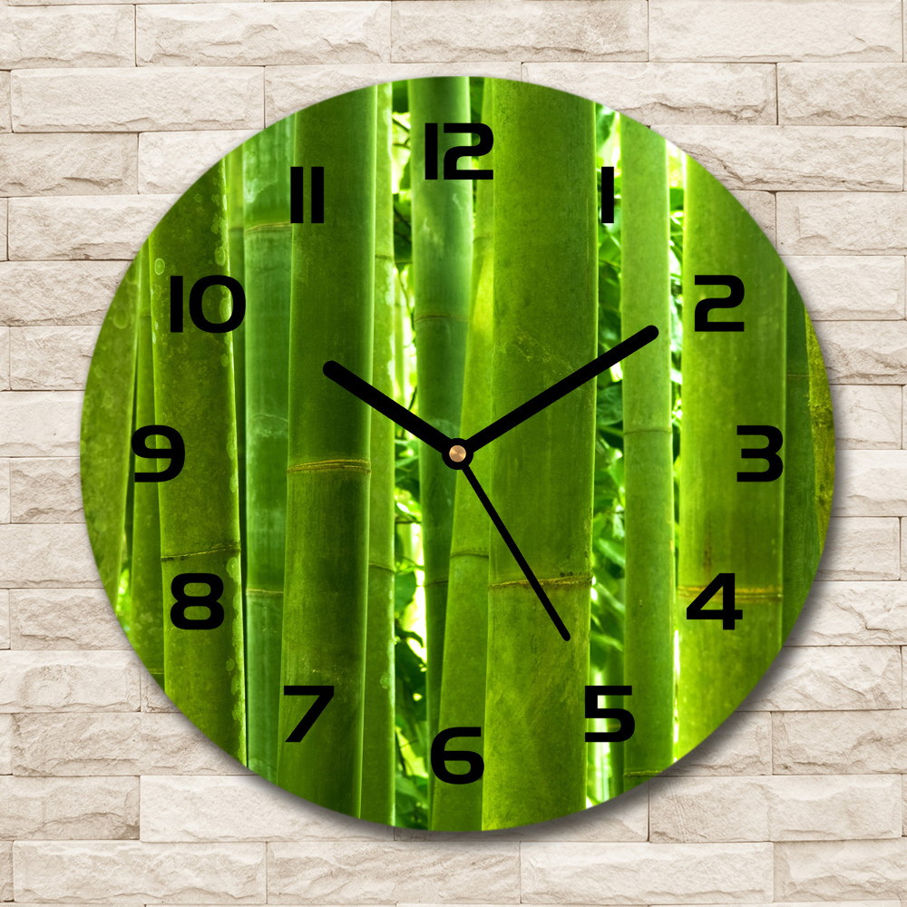 Round wall clock Bamboo