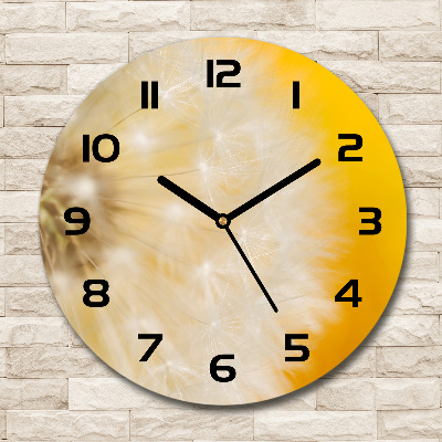 Round wall clock Dandelion