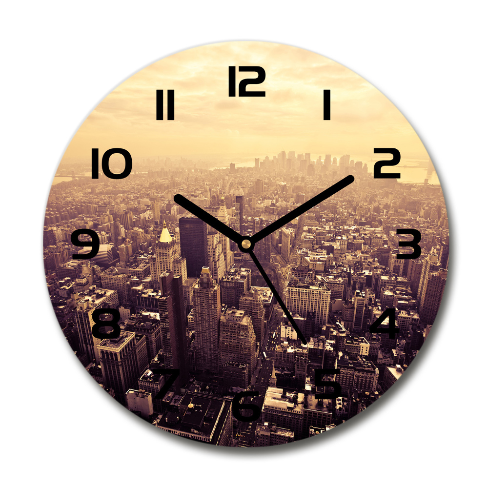 Round wall clock Manhattan New York