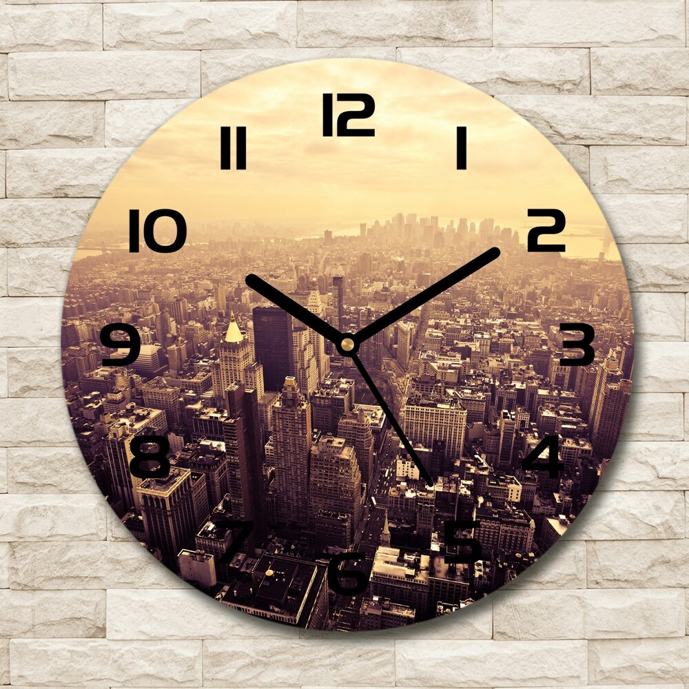 Round wall clock Manhattan New York