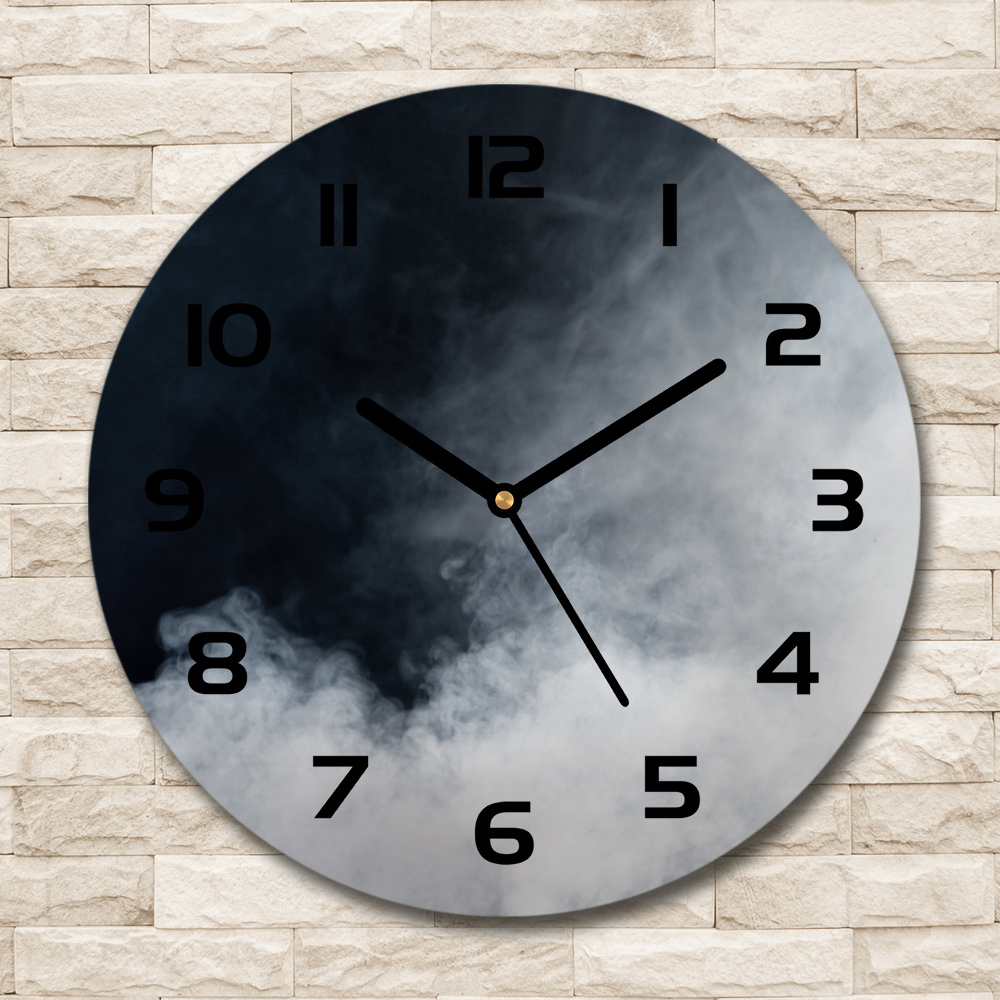 Round wall clock White