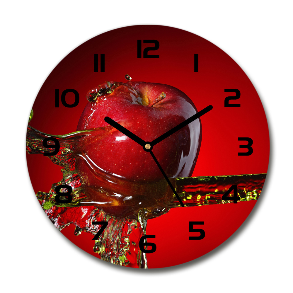 Round wall clock Apple and water