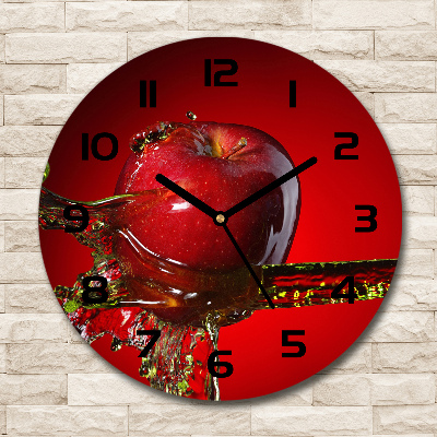 Round wall clock Apple and water