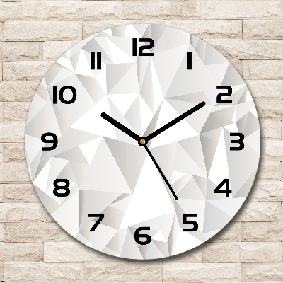 Round wall clock Abstract background