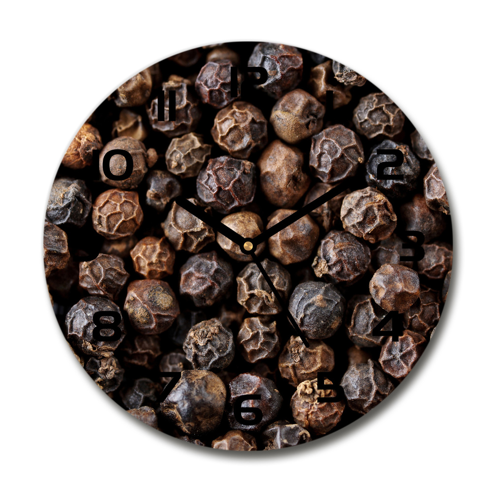 Round wall clock Pepper grains