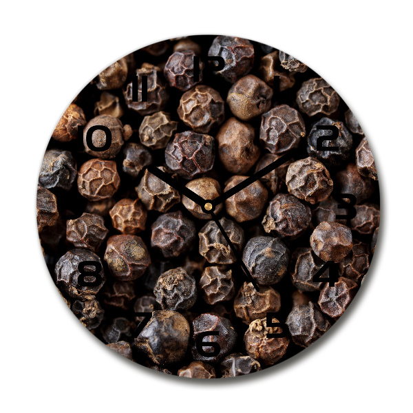 Round wall clock Pepper grains