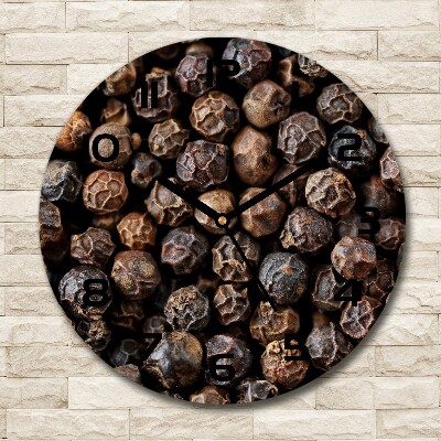 Round wall clock Pepper grains