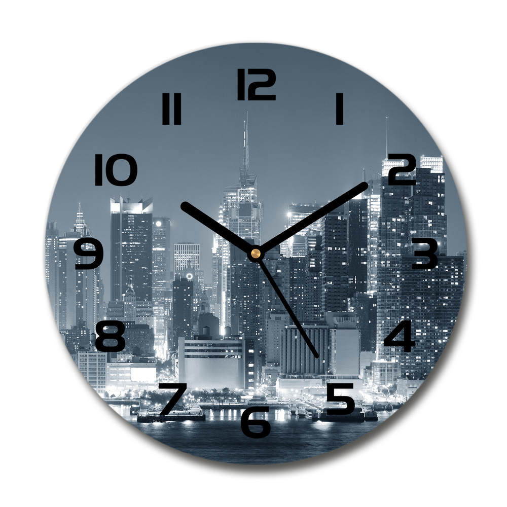 Round wall clock Manhattan New York