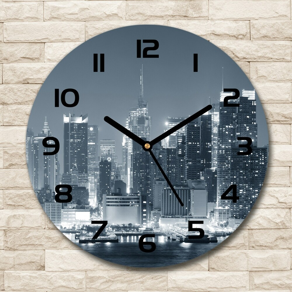 Round wall clock Manhattan New York