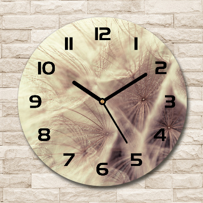 Round wall clock Dandelion