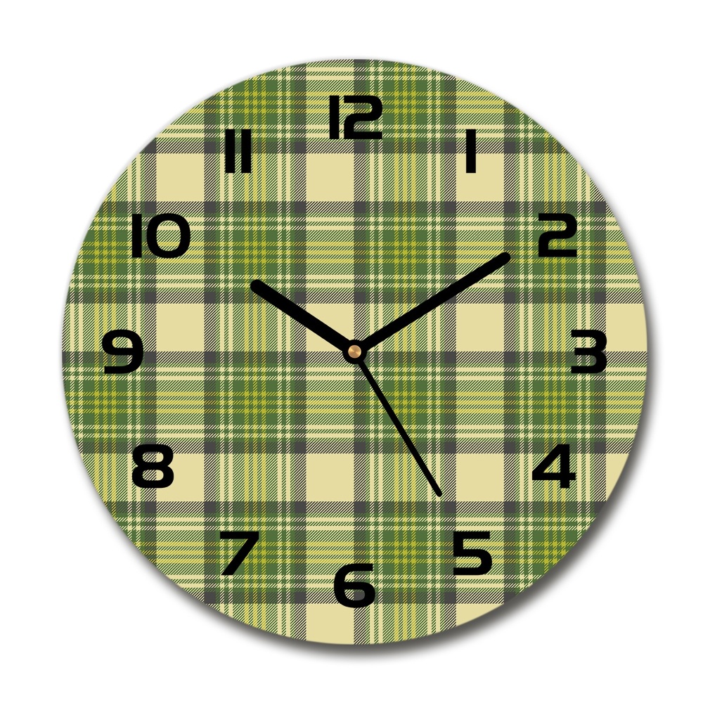 Round wall clock Green grille