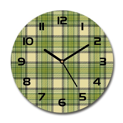 Round wall clock Green grille