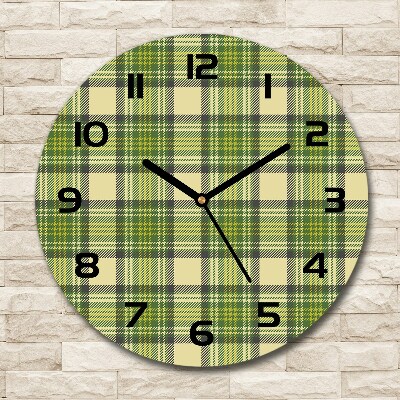 Round wall clock Green grille