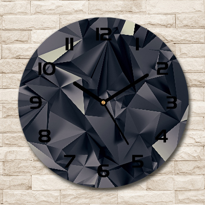 Round wall clock Abstract background