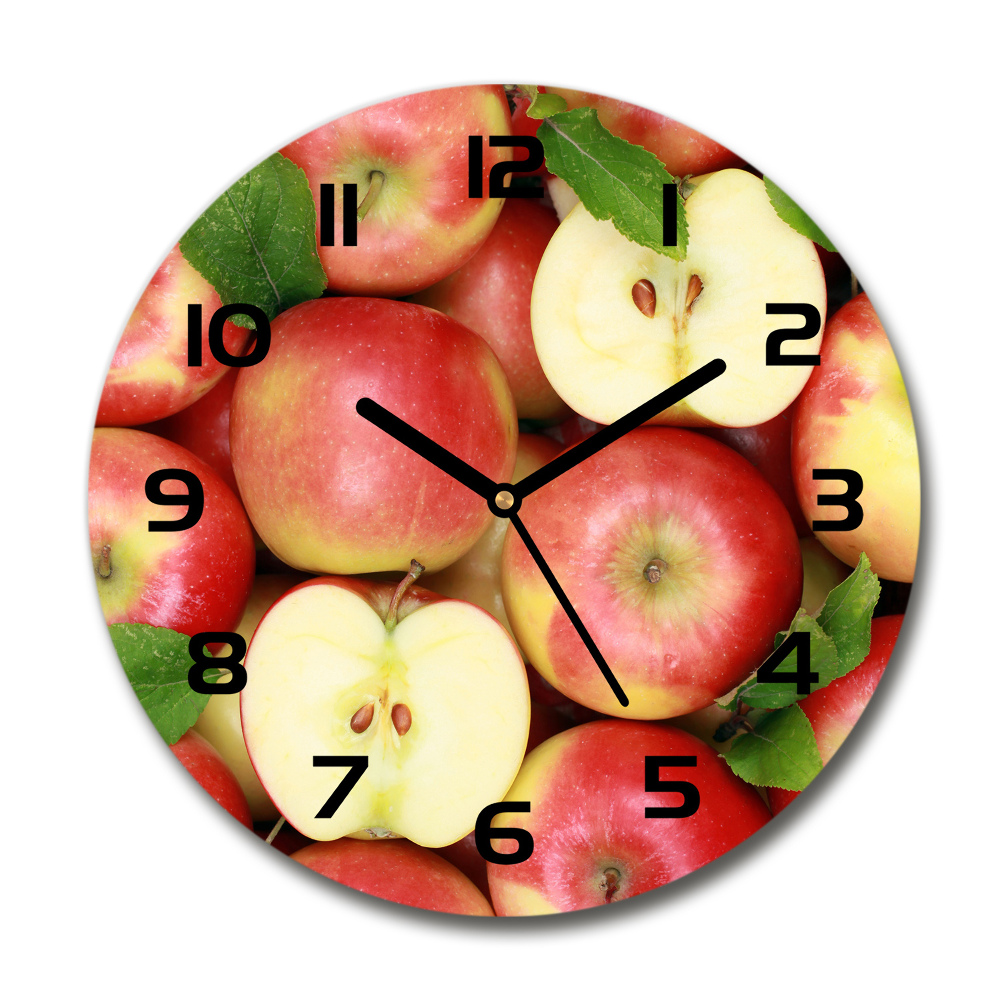 Round wall clock Apples