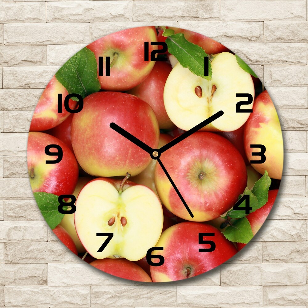 Round wall clock Apples