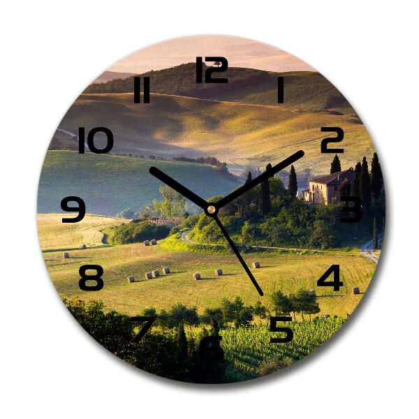 Round wall clock Tuscany Italy