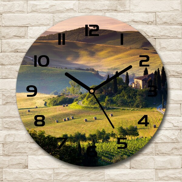 Round wall clock Tuscany Italy