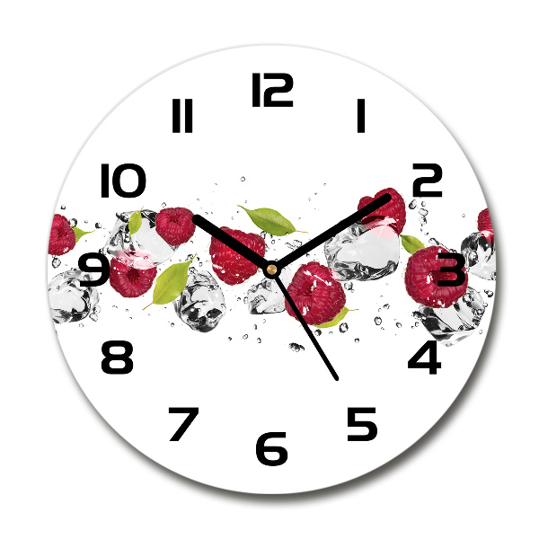 Round wall clock Raspberry and water