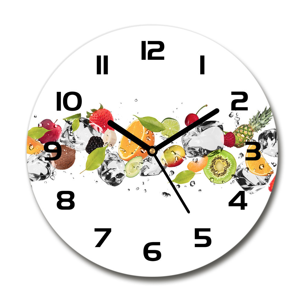 Round wall clock Fruit and water