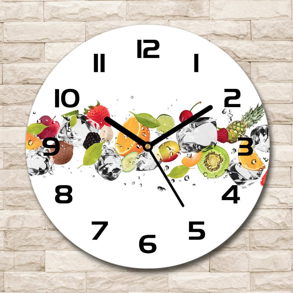 Round wall clock Fruit and water