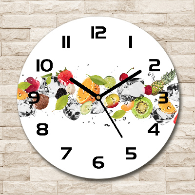 Round wall clock Fruit and water