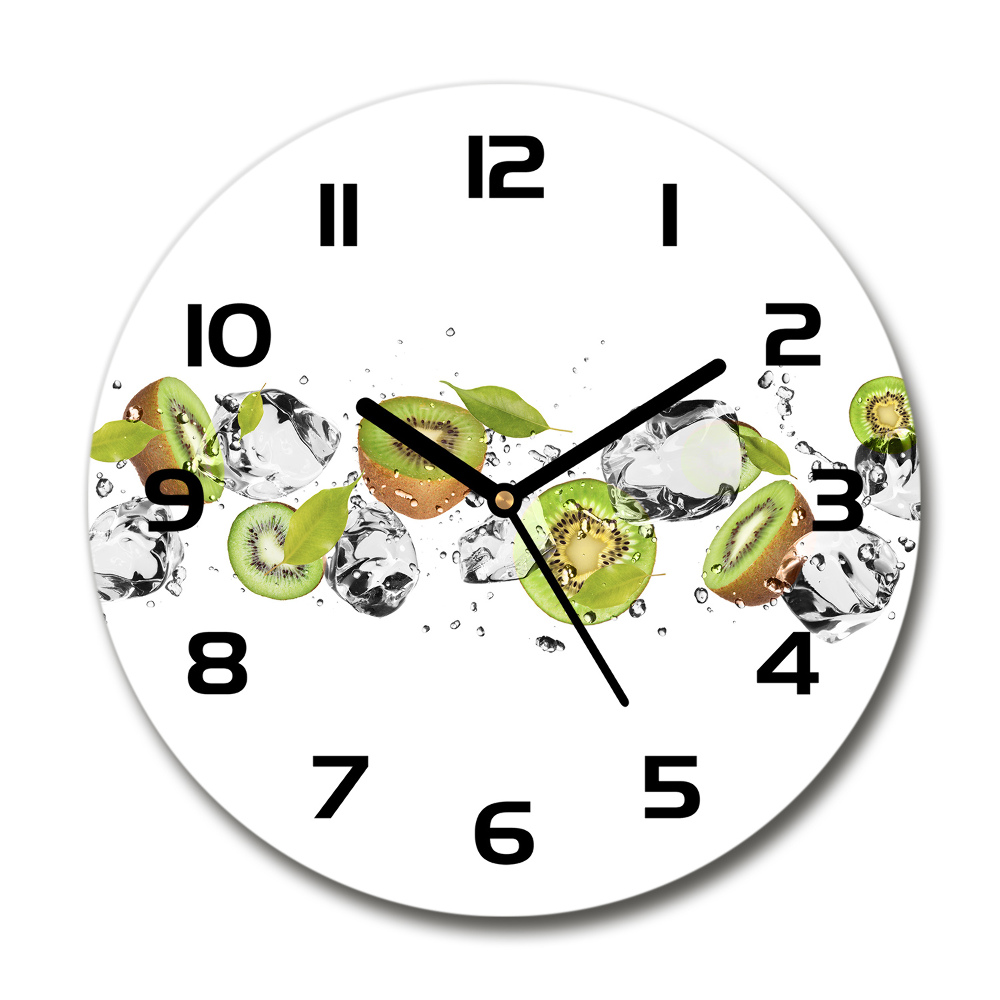 Round wall clock Kiwi and water