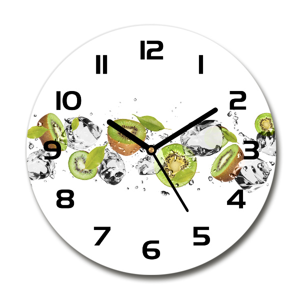 Round wall clock Kiwi and water