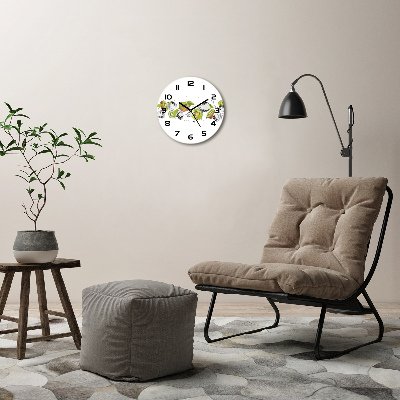 Round wall clock Kiwi and water