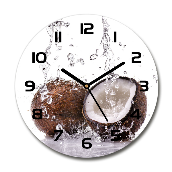 Round wall clock Coconut and water