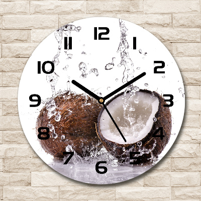 Round wall clock Coconut and water