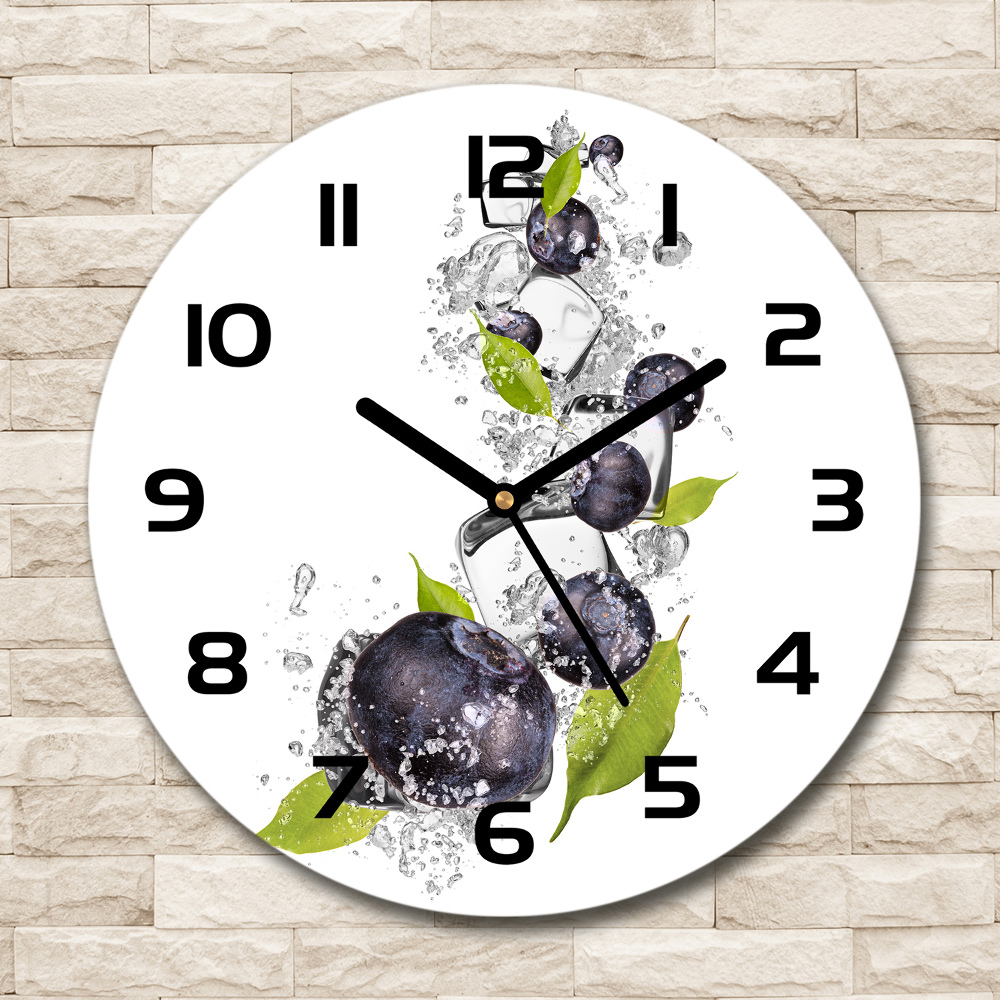 Round wall clock Ice berries