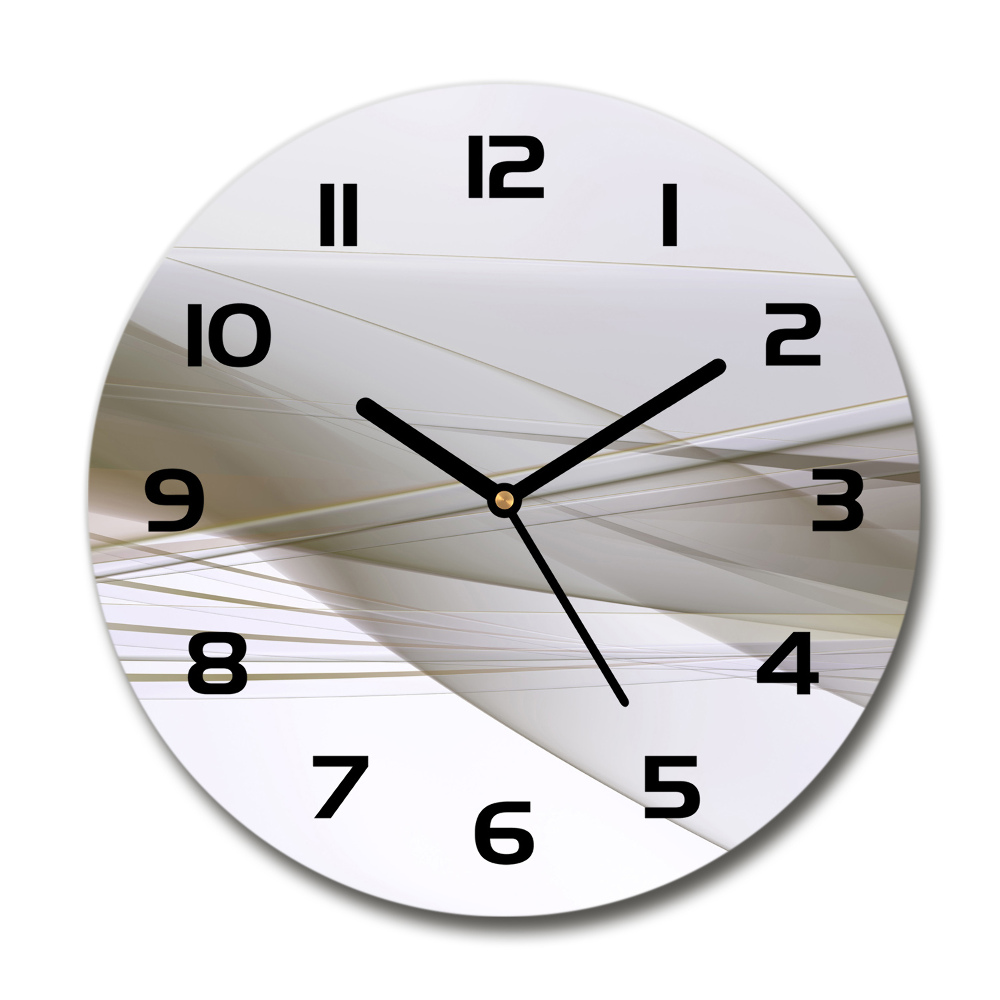 Round glass clock Abstraction