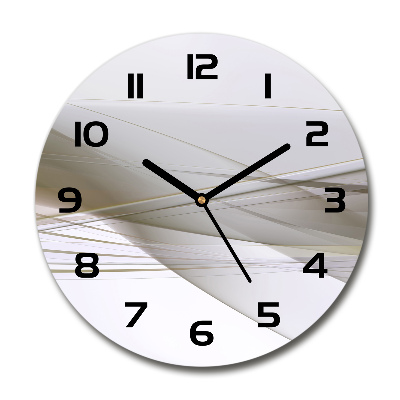 Round glass clock Abstraction