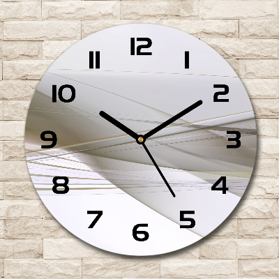 Round glass clock Abstraction