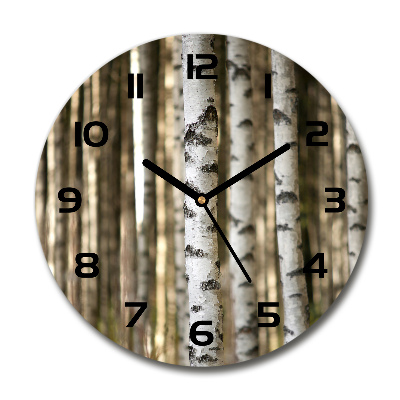 Round wall clock Birch