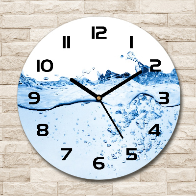 Round wall clock Water