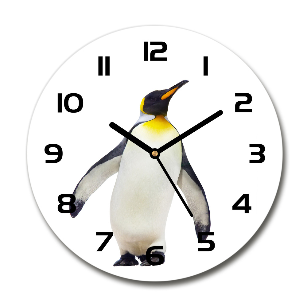 Round wall clock Penguin