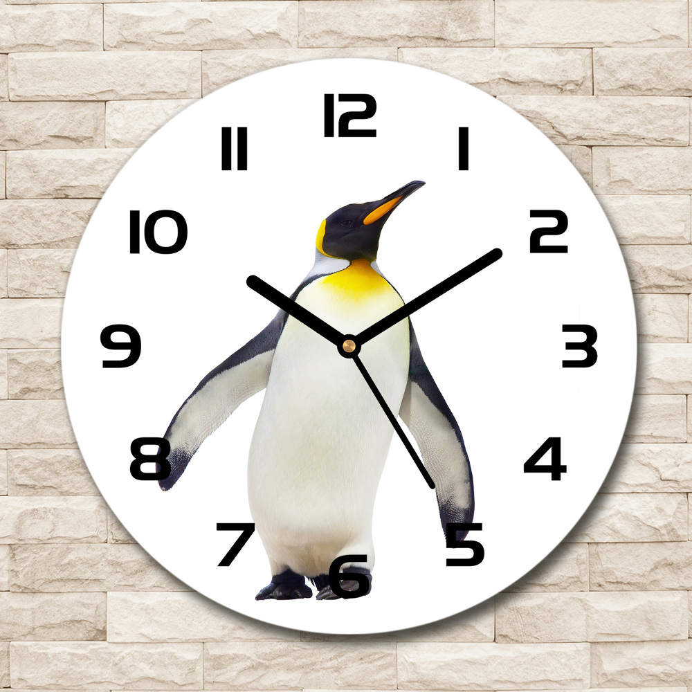 Round wall clock Penguin