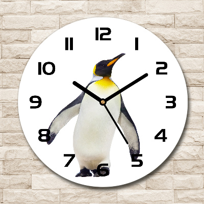 Round wall clock Penguin