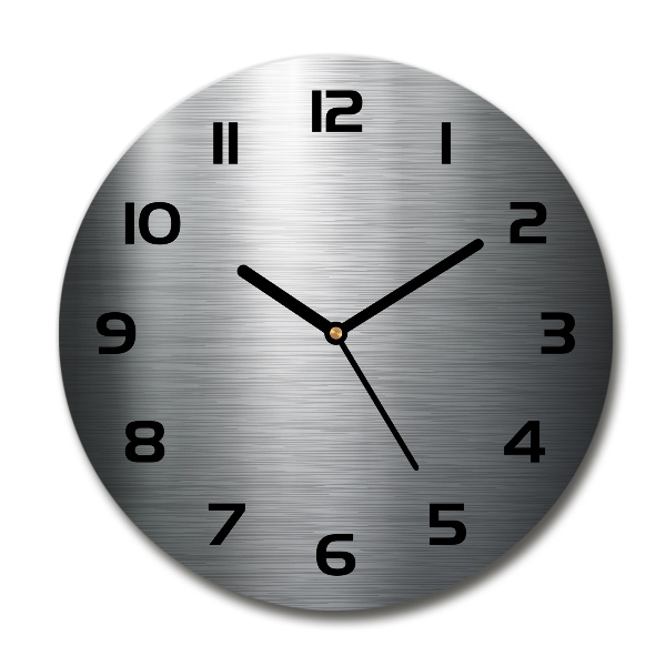 Round wall clock Metal background