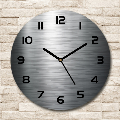 Round wall clock Metal background