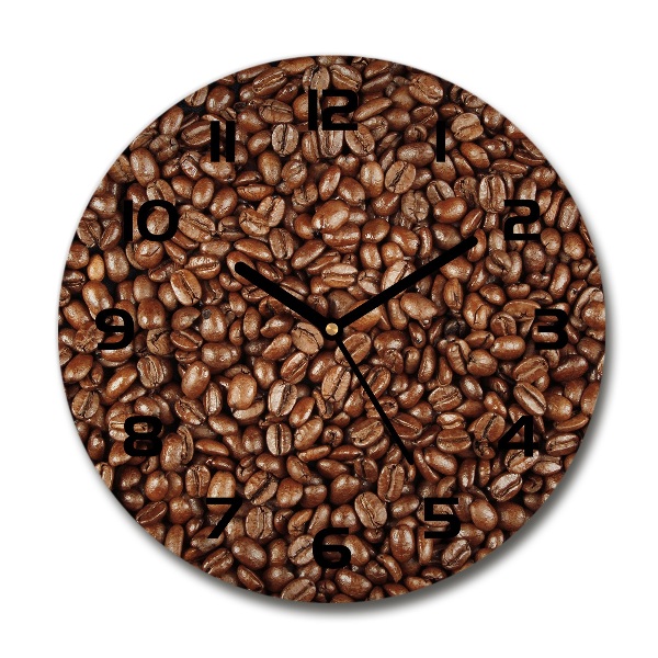 Round wall clock Coffee beans