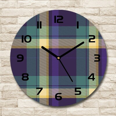 Round wall clock Texture grille