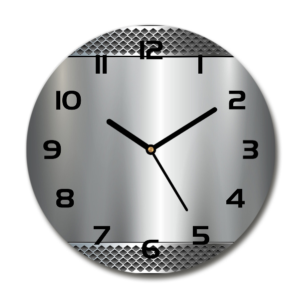 Round wall clock Metal background