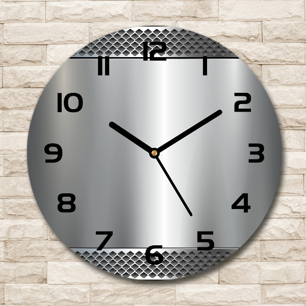 Round wall clock Metal background